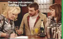  ??  ?? The new pub owners: Peter and Toyah