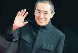  ?? CLAUDI N RA I ?? El cineasta chino Zhang Yimou en el festival de Venecia del 2018