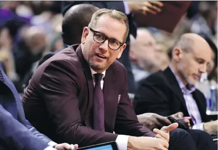  ?? FRANK GUNN/THE CANADIAN PRESS ?? Toronto Raptors head coach Nick Nurse wouldn’t provide a direct answer Tuesday when asked if he had spoken to his former mentor Dwane Casey since the latter’s firing. The two meet again Wednesday with Casey’s new team, the Detroit Pistons, visiting Toronto.