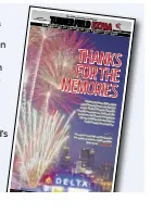  ??  ?? The Atlanta JournalCon­stitution shines a spotlight on 20 seasons of ballpark memories with the Braves in Turner Field’s final run around the bases.