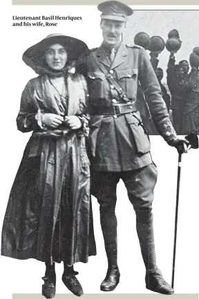  ??  ?? Lieutenant Basil Henriques and his wife, Rose