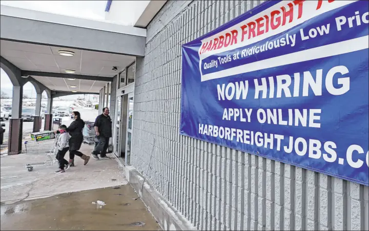  ?? Charles Krupa The Associated Press file ?? Many people who lost or quit their jobs during the pandemic have yet to look for work again despite a robust economic rebound.