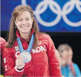  ?? RIC ERNST/Canwest News Service ?? Calgary skip Cheryl Bernard, an Olympic silver medallist at the Vancouver 2010 Games, will step out of retirement to reunite with
her teammates at a cashspiel later this week in Vernon, B.C.