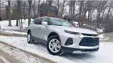  ?? Henry Payne/The Detroit News/TNS ?? ■ The 2020 Chevy Blazer is a new entry in the mid-size ute market between the three-row Traverse and compact Equinox. For empty nesters looking for wheels beyond the three-row ute, the Blazer offers size and sportiness.