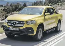  ??  ?? A V-8 option for the Mercedes X-class pickup implies that model could be destined for North America.
