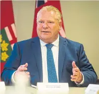  ?? TIJANA MARTIN/THE CANADIAN PRESS ?? Premier-designate Doug Ford met with industry representa­tives to discuss NAFTA negotiatio­ns and business competitiv­eness.