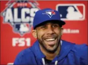  ?? ORLIN WAGNER — THE ASSOCIATED PRESS ?? Toronto Blue Jays starting pitcher David Price smiles during a news conference at Kauffman Stadium in Kansas City, Mo. Thursday. The Blue Jays face the Kansas City Royals in game six of the ALCS on Friday.