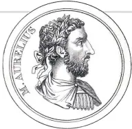  ??  ?? Roman emperor and philosophe­r Marcus Aurelius