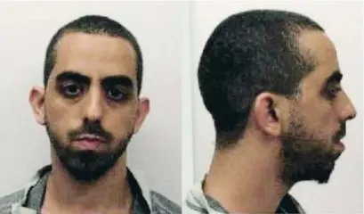  ?? EfeUTeUQUe EOUNTY JeIL / Reuters ?? Fotos policials de l’agressor detingut, Al-Hadi Matar, de 24 anys