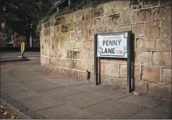  ?? ?? There was a long-standing belief in Liverpool that Penny Lane, which inspired a Beatles song, was named after an 18th-century slave trader, James Penny.