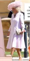  ??  ?? the duchess of cornwall at prince harry and meghan markle’s wedding