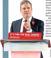  ??  ?? Shadow Brexit Secretary Keir Starmer last week