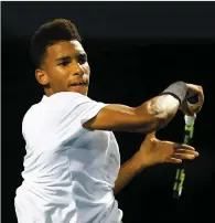  ?? PHOTO D’ARCHIVES, AFP ?? Félix Auger-aliassime a été éliminé mercredi.