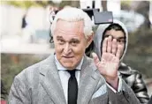  ?? CLIFF OWEN/AP 2019 ?? President Trump commuted Roger Stone’s prison sentence Friday, just days before he was to report to prison.