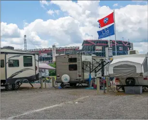  ?? Washington Post photo ?? There were no fans in attendance at Bristol Motor Speedway for Sunday’s thrilling Monster Energy Cup race, but fans could be in the stands soon.