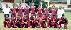  ??  ?? Nalanda College cricket squad. (Pix by Amila Prabodha)