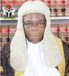  ??  ?? Chief Justice of the Federation, Walter Onnoghen