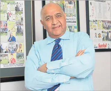  ?? Picture: MARTIN BRANDOW ?? OIL MONEY: Willowton CEO Abdul Razak Moosa says cricket sponsorshi­p is an avenue for socially responsibl­e investing.