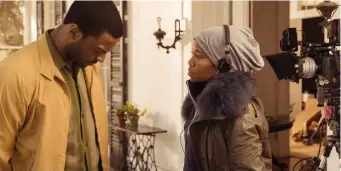  ??  ?? SOUNDING BOARD: Aldis Hodge said he sought advice on his portrayal of Jim Brown from director Regina King.