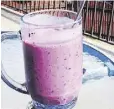  ??  ?? Donalda Pelton Twitter/Instagram handle Yesterday’s blueberry and pineapple smoothie: so good