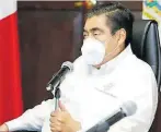  ?? /ARCHIVO ?? Miguel Barbosa aclaró que Puebla se apega al plan nacional