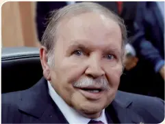  ??  ?? Le président algérien, Abdelaziz Bouteflika