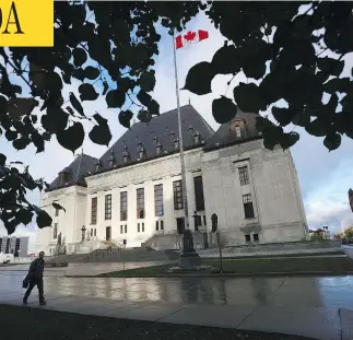  ?? SEAN KILPATRICK / THE CANADIAN PRESS FILES ?? The Supreme Court of Canada says a Jehovah’s Witness who was expelled from his Calgary congregati­on cannot take his case to the courts for redress, affirming the right of churches to choose members.