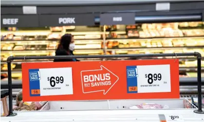  ?? AFP/Getty Images ?? A grocery store in Washington DC, tempting shoppers as prices for food and other essentials rose in April. Photograph: Stefani Reynolds/