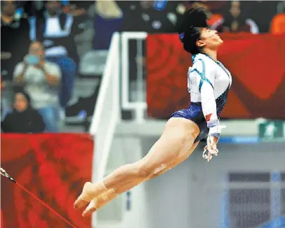  ?? MEXSPORT ?? Alexa Moreno es una gimnasta completa, capaz de competir en varios aparatos.