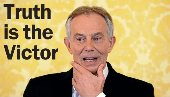  ??  ?? All good fun for Victor Vito but Tony Blair’s unmasking was a humiliatio­n.