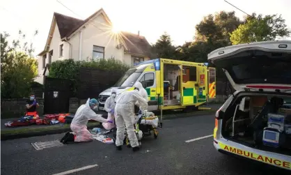  ?? (stock photo) Photograph: Leon Neal/Getty Images ?? ‘Patients are very understand­ing of us arriving in masks, goggles, aprons and gloves.’