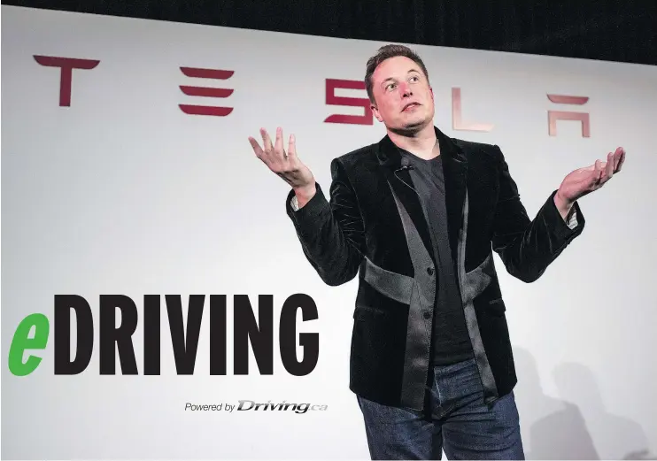  ?? — BLOOMBERG FILES ?? Elon Musk, chairman and chief executive of Tesla Motors Inc., is facing investor and customer backlash as his company struggles to produce enough Model 3s.