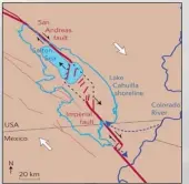  ?? PHOTO
COURTESY ?? A comparison between lake Cahuilla and the salton sea.