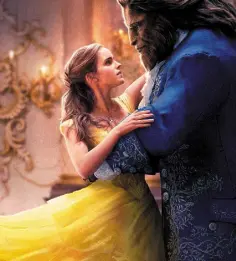  ??  ?? GIVE IT A TWIRL: Emma Watson and Dan Stevens in ‘Beauty and the Beast’ — this year’s top-grossing movie so far