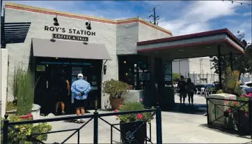  ?? PHOTO BY SAL PIZARRO ?? Roy’s Station, on Jackson and Fifth streets in San Jose’s historic Japantown, has reopened with limited hours during shelter-in-place restrictio­ns.