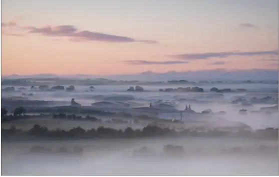  ?? We welcome submission­s for Picture of the Day. Email picoftheda­y@theherald.co.uk ?? Herald reader Alex Mcnaughton writes: ‘Witnessed a lovely sunrise near Beith in Ayrshire last week where the forming mist rolled around the whisky warehouses. A bit like Scotch mist meeting Scottish mist’