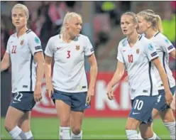  ??  ?? PIONERAS. Las internacio­nales noruegas, en la última Eurocopa.