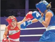  ?? PTI ?? ■ Mary Kom (left) has won six world championsh­ips.