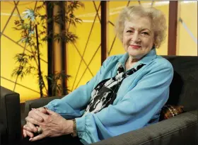  ?? ASSOCIATED PRESS FILE PHOTO ?? Actress Betty White poses for a portrait following her appearance on the television talk show “In the House,” in Burbank, Calif., Tuesday, Nov. 24, 2009. Betty White, whose saucy, up-for-anything charm made her a television mainstay for more than 60years, has died. She was 99.