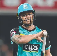  ?? Picture: AAP/DAVE HUNT ?? LEAN RETURN: Brendon McCullum of the Heat.