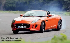  ??  ?? Used V6 F-type: yours for the price of a new Audi A3