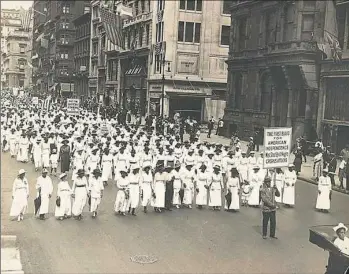  ?? NAACP ?? The Silent Protest Parade of 1917 was organized after the mass killing of African-Americans in East St. Louis.