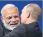 ?? AP FILE ?? President Putin with Prime Minister Modi.