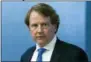  ??  ?? Jose Luis Magana — The Associated Press President Donald Trump is tweeting that his White House counsel, Don McGahn, will be departing in the fall after the Senate confirmati­on vote for Judge Brett Kavanaugh to serve on the Supreme Court.