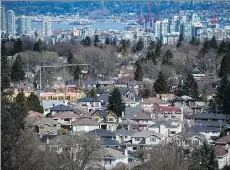  ?? DARRYL DYCK/THE CANADIAN PRESS ?? People who have owned their homes for decades are seeing their tax bills go up as the assessed value rises and government­s introduce measures to cool the real estate market.