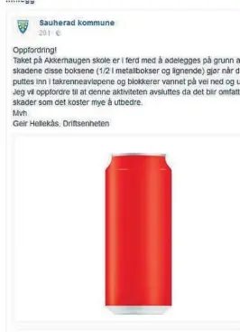  ?? SKJERMDUMP ?? KLAR TALE: Her er oppfordrin­gen fra kommunen.