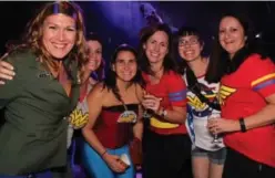  ?? DEERHURST RESORT ?? Chantal Chirgwin-Popp, third from right, parties it up with her friends at the Girlfriend­s’ Getaway Weekend at Deerhurst Resort. The event amps up Deerhurst’s usual batch of activities (ATV tours, water-skiing, horseback riding, paintball, treetop...