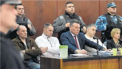  ?? MAURICIO NIEVAS ?? En La Plata. El primer juicio por la fuga terminó con sentencia para el trío, el 1° de octubre.