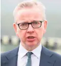  ??  ?? Brexit help: Michael Gove