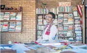  ?? ?? Founder of the Soweto Book Cafe, Thami Mazibuko, in his home in Soweto.